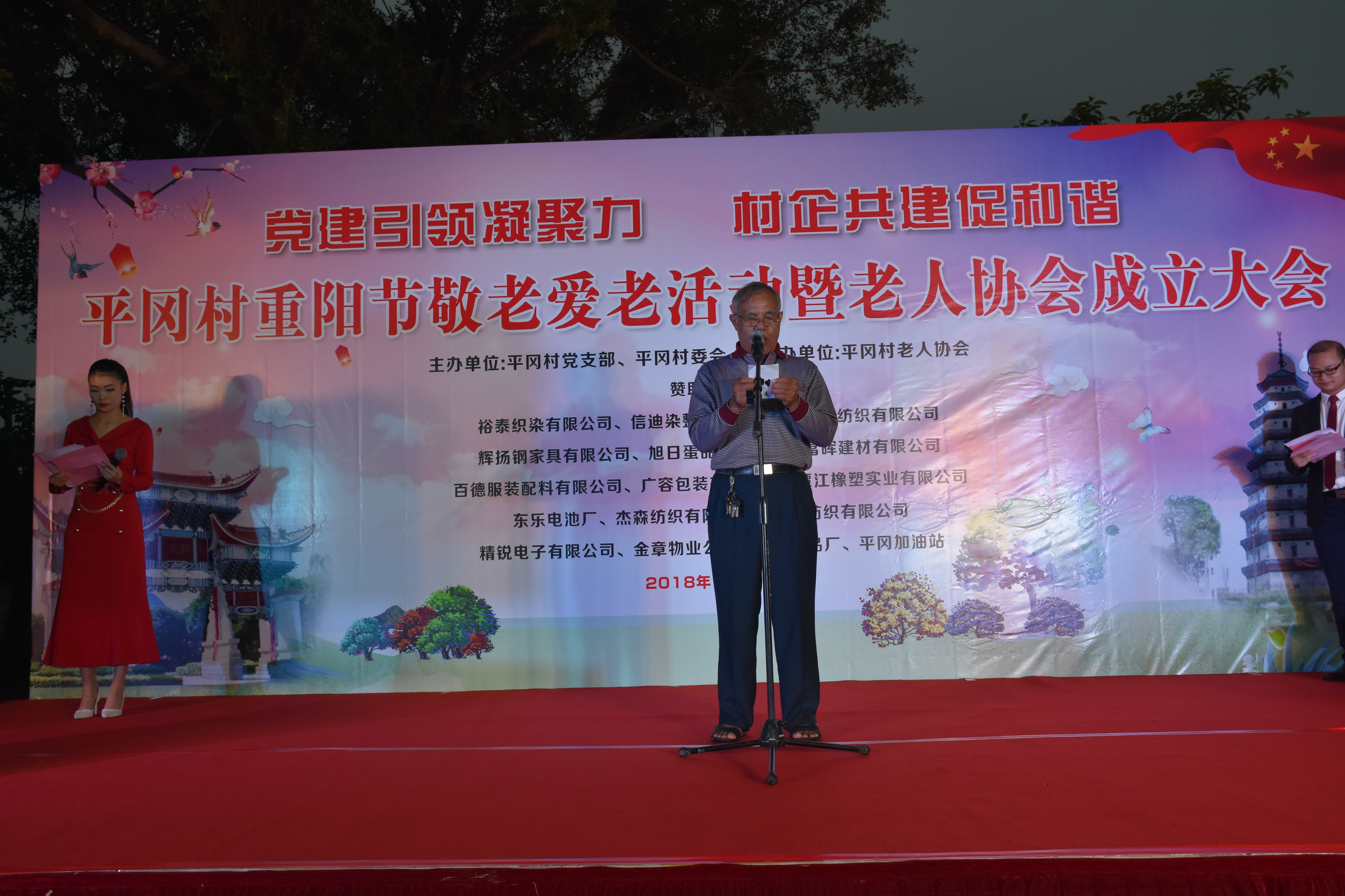 老年人协会会长吴玉瑚作了表态发言.JPG